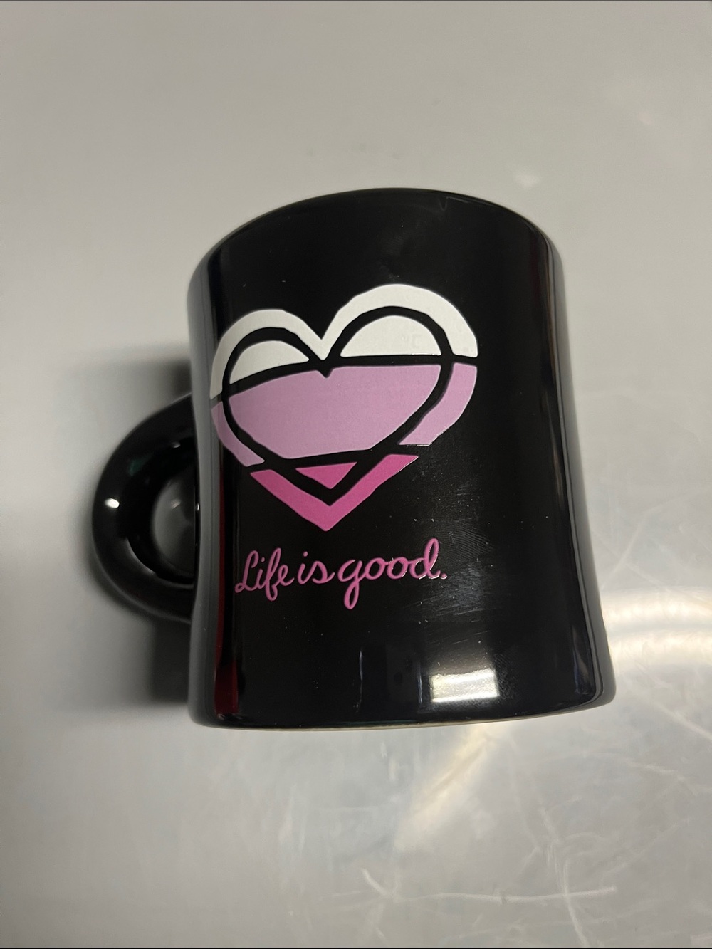 LIFE IS GOOD Do What You Like black purple Heart Coffee Tea Diner Mug LIG